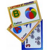 Cartes éducatives: Les lettres et les nombres de 1 à 20
